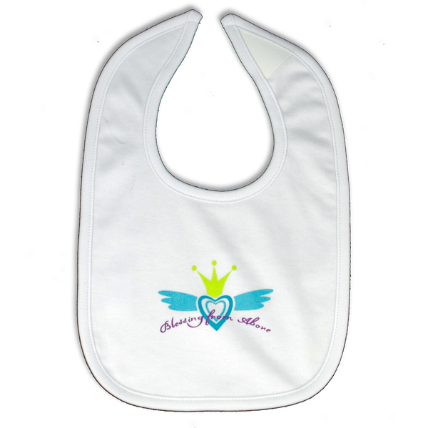 Blessing from Above Bib WHITE - organic cotton and sweatshop-free