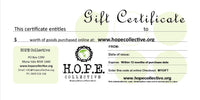 HOPE Gift Certificate