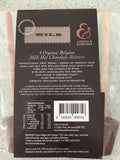 Lindsay & Edmunds Milk Hot Chocolate Stirrers 4-pack - Organic Fairtrade chocolate