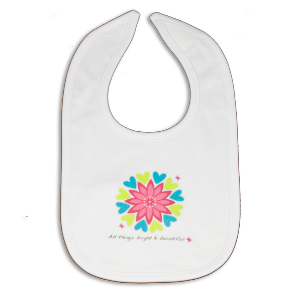 All Things Bright and Beautiful Cotton Bib