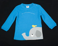 Boys Elephant and Little Light of Mine Bamboo/Organic Cotton Long-sleeve shirt gift packs (9mth to 4yr) - sweatshop-free