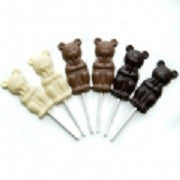 Lindsay & Edmunds Chocolate Teddy lollipops - Organic Fairtrade chocolate