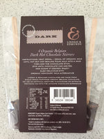 Lindsay & Edmunds Dark Hot Chocolate Stirrers 4-pack - Organic Fairtrade chocolate