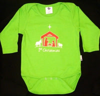Heartsong Organic Cotton 1st Christmas Long-sleeve Bodysuit